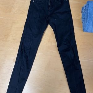 FRAME Le Skinny High Jean with slit